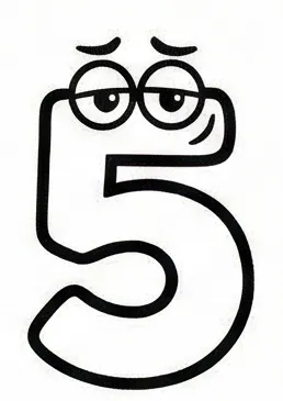 number 5 coloring pages.webp